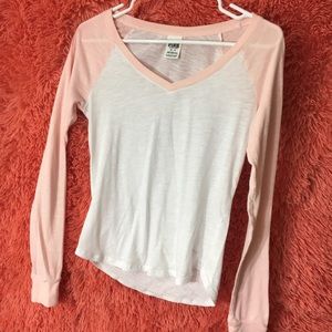 PINK baseball long sleeve